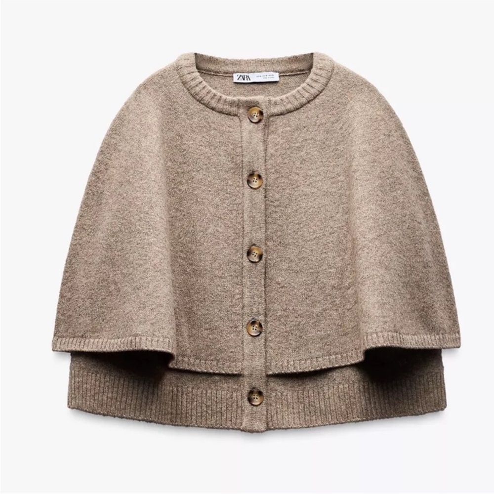 NWT zara cape sweater